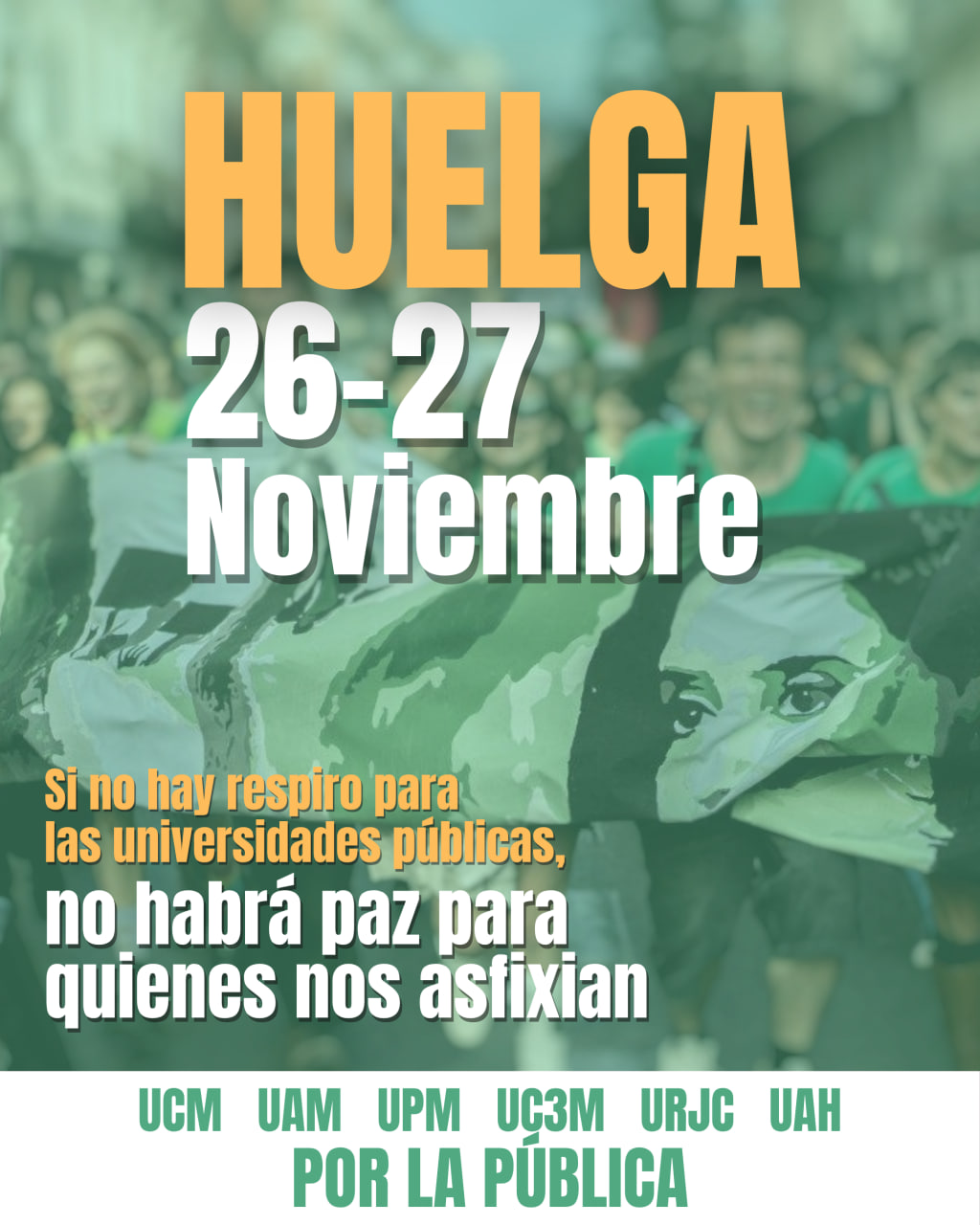 Huelga universitaria X26 y J27 de noviembre